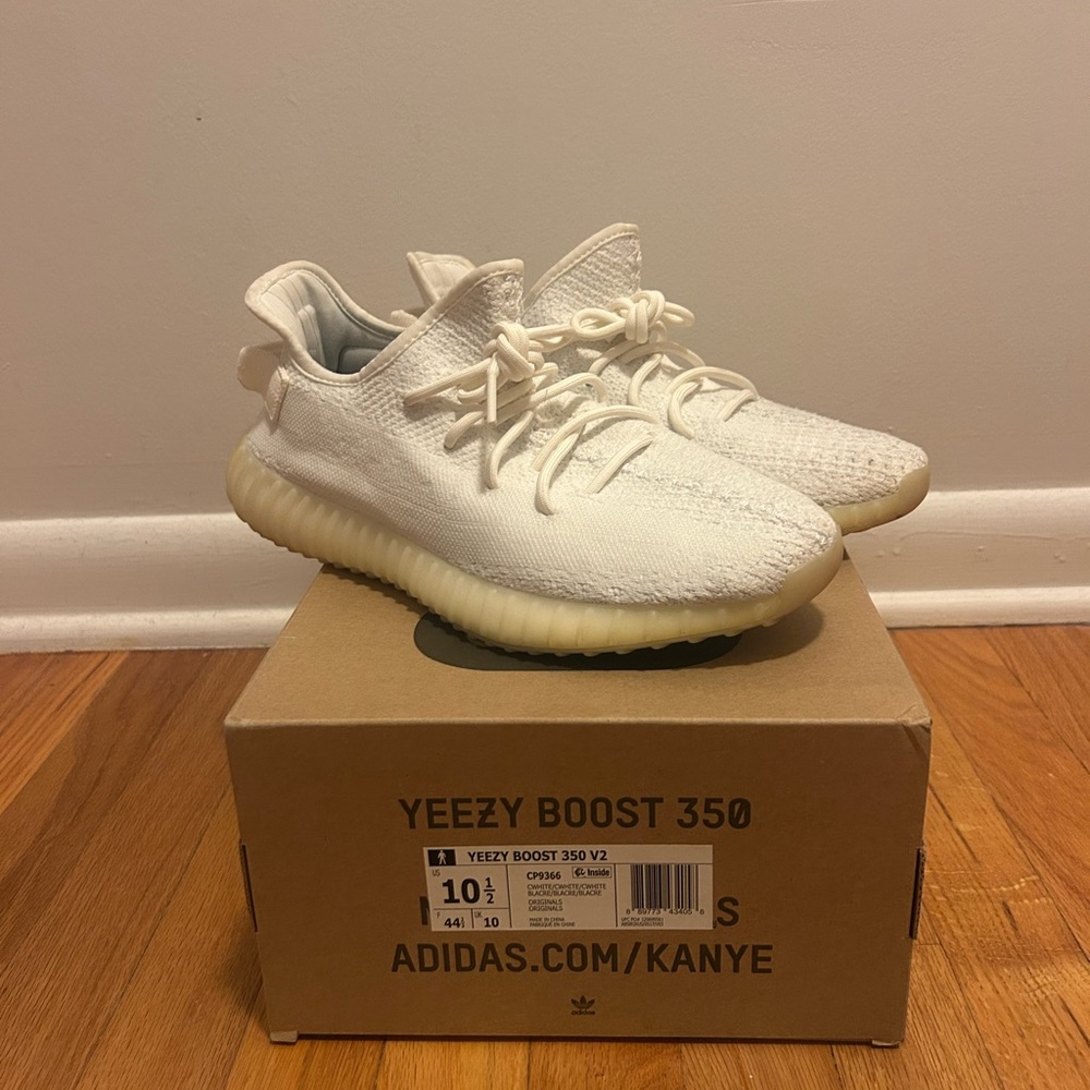Adidas Yeezy Boost 350 v2 - Cream / White, size 10.5